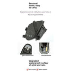 Bike Seat Bag, Bicycle Saddle Bag Under Seat Cycling Seat Pack with Water Bottle Holder for Mountain Road Bikes Black