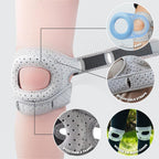 Knee Brace,a pair Knee Brace for Women Men,Pain Relief Adjustable Patellar Tendon Support Sleeves Brace Knee Joint Strap for Hiking,Tennis,Arthritis,Running,Football,Injury Recover(Grey,L)