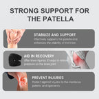 Knee Brace,a pair Knee Brace for Women Men,Pain Relief Adjustable Patellar Tendon Support Sleeves Brace Knee Joint Strap for Hiking,Tennis,Arthritis,Running,Football,Injury Recover(Grey,L)