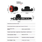 Bike Tail Light Smart,Brake Sensing Bicycle Rear Lights for Night Ride,Ultra Bright LED Back Lights,Type C USB Rechargeable,Cycling Safety Taillight Accessories(Double base)