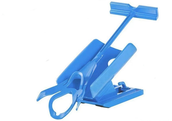 Sock Aid Device with Handle, Easy On Off Sock Assistant (Blue)
