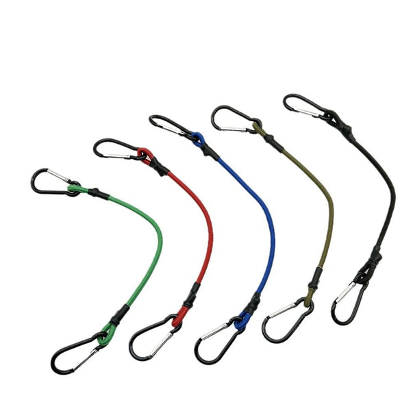 10 Pcs 36-Inch Carabiner Bungee Cord with Aluminum Hooks for Luggage