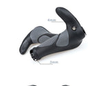 Bike Handlebar Grips, Soft Gel Inserts Shock Resistance Ergonomics Comfort Design,for MTB Bicycle Mountain Bike Grip（Carrying a horn handle）