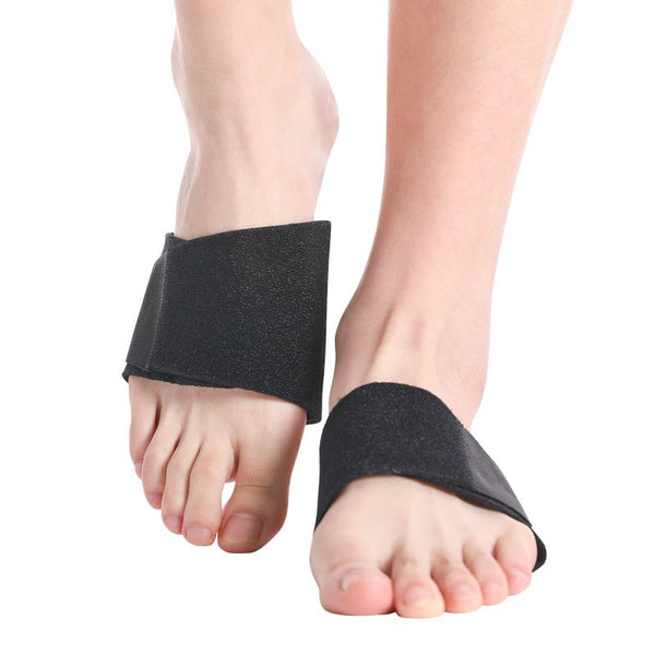 Arch Support Compression Sleeves for Flat Feet- 1 Pair (Black, Medium)