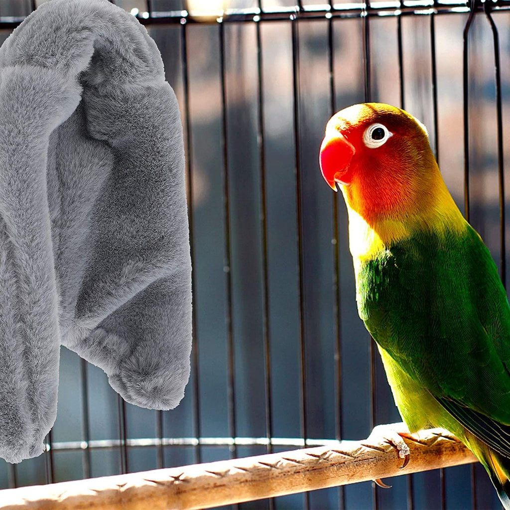 2 Pieces Comfort Corner  Bird Blanket, Cuddle Nest Hanging Toy for Bird Cage, Warm Bird Shelter Bed for Small and Medium Parrots, Cockatiel Pigeon and Lovebirds (M)