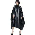 Professional Hair Chemical Hair Shawl Waterproof Bleach Proof Hair Color Dye Shawl, Cape Adjustable Neck Part for Adults and Youth (black)