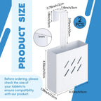 2 Pcs Large Size 4. 33 x 4. 33 x 1. 38 Inch Stainless Steel Toilet Tank Cleaning Tablet Holder with Adjustable Hook to Hang Toilet Cleaner Box