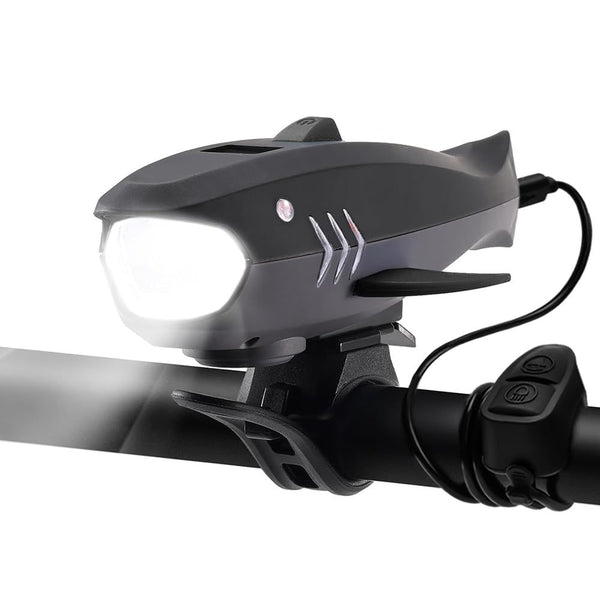 IPX4 Waterproof 120dB Electric Bicycle Bell and Rechargeable Headlight for Kids Bike