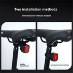 Smart Bike Tail Light Brake Sensing Bicycle Rear Lights Rechargeable Waterproof Bright LED Bike Light Cycling Safety Road BikeTaillight Accessories 6 Modes