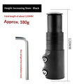 Bike Stem Riser Adjustable Bicycle Handlebar Extender Increases Bar Height Up to 5.3" for Most Bicycle Road Bike, MTB, BMX, Cycling