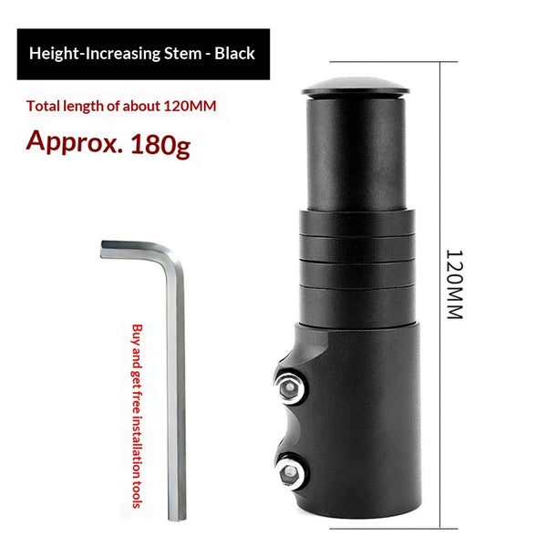 Adjustable Bicycle Handlebar Extender Increases Height Up to 5.3