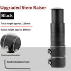 Bike Stem Riser Adjustable Bicycle Handlebar Extender Increases Bar Height Up to 5.3" for Most Bicycle Road Bike, MTB, BMX, Cycling