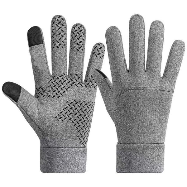 2 Pack Unisex Winter Gloves for Cold Weather Outdoor Activities - Gray XL