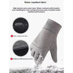2 pack Winter Gloves for Men Women Touch Screen Gloves Cold Weather Warm Driving Running Gloves（gray,XL）