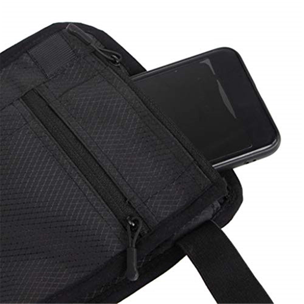 2 pack Cell Phone Holster for and Hikers, Non-Slip Band Smartphone Holder with Adjustable Straps, All Purpose Sport Bag Sport Leg Band for Running, Walking, Equestrian, Black