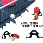 Elite Ping Pong and Table Tennis Storage Rack,  Slot for Balls Slot for Paddles, Ping Pong Ball Holder, Hardware Included
