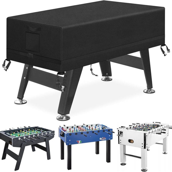 Foosball Table Cover Outdoor Waterproof Soccer Table Cover Heavy Duty Rectangular Patio Football Game 132 x 76 x 147 cm