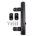 RV Ladder Mounted Flagpole Holder | Allows for a Flag to Fly from Your RV's Ladder | Compatible with Most RV Ladder Rails ,Black