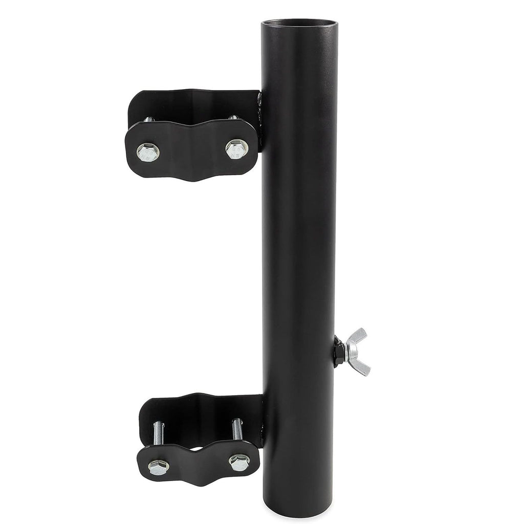 RV Ladder Mounted Flagpole Holder | Allows for a Flag to Fly from Your RV's Ladder | Compatible with Most RV Ladder Rails ,Black