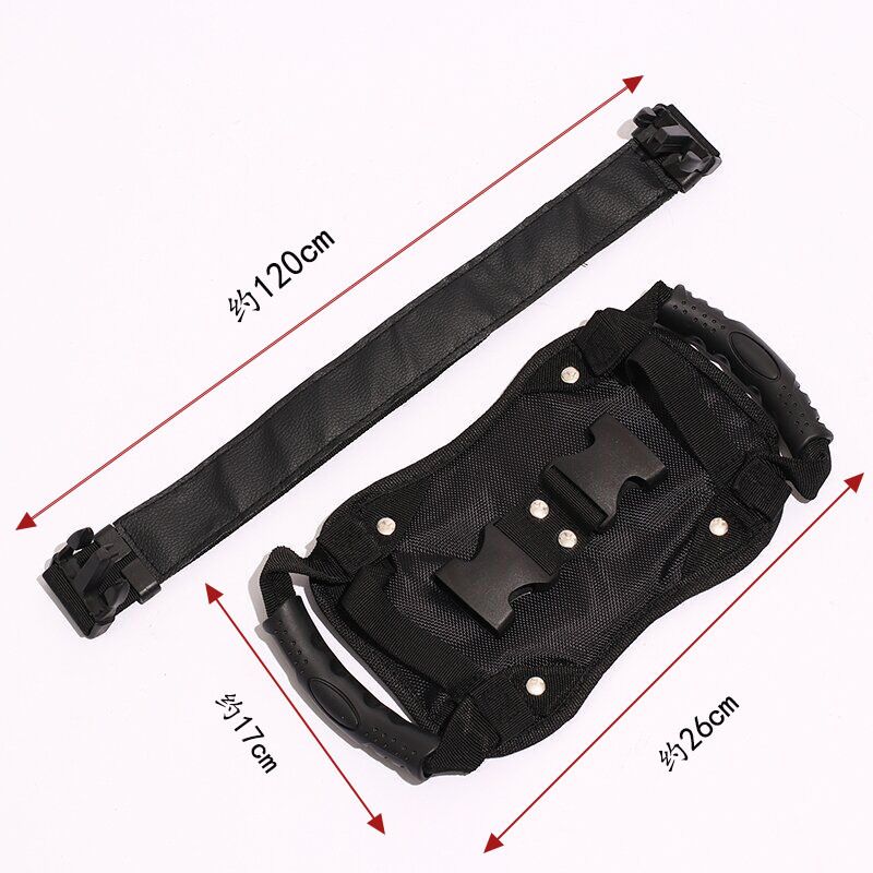 Passenger Safety Belt Passenger Grip Grab Handle Backseat Handle Kidney Belt Handles Safer way to Ride with Passenger for Motorcycle, Motocross, ATV, Scooter, Snowmobile, Jetski Type B