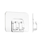 Hooks for Outdoor String Lights Clips: 50Pcs Heavy Duty Light Hook with Waterproof Adhesive Strips - Outside Clear Cord Holders for Hanging Christmas Lighting - Outdoors Sticky Clip