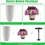 Adjustable Height Plant Risers for Inside Pots, 17-32" Planter Inserts for Large Pots, Planter Lift Insert for Tall Square Round Taper Planters (6" 8" 10" Base or Top)