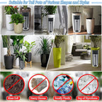 Adjustable Height Plant Risers for Inside Pots, 17-32" Planter Inserts for Large Pots, Planter Lift Insert for Tall Square Round Taper Planters (6" 8" 10" Base or Top)