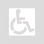 Handicap Parking Stencil Kit, Reusable Cardboard Parking Lot Stencils for Painting, Easy to Use Handicap Symbol