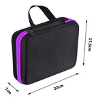Essential Oils Carrying Case Holds, 30 Bottles 5ml, 10ml, 15ml Bottles Storage Organizer Bag Hard Shell EVA（Purple）