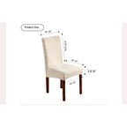 Waterproof Chair Covers for Dining Room, Stretch Jacquard Dining Chair Slipcovers Removable Washable Chair Protector for Kitchen, Hotel, Restaurant (beige, 2 PCS)