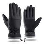 Winter Waterproof Ski Gloves, Snowboarding Touchscreen Snow Cycling Running Gloves for Boys Girls（black）