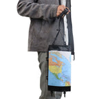 Map Case, Waterproof outdoor Hiking Map Pouch Holder with Clear Window & Lanyard, for Camping, Hiking, Documents, Electronics, Emergency, Outdoors, Black (oniy bag)