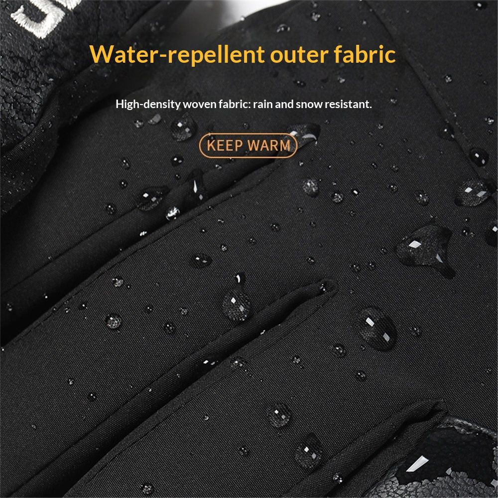Ski Gloves, Snow Gloves for Cold Weather Thinsulate Winter Gloves for Men Women, Warm Anti-Slip Touchscreen for Skiing Snowboarding Outdoor Activities（L）
