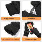 Ski Gloves, Snow Gloves for Cold Weather Thinsulate Winter Gloves for Men Women, Warm Anti-Slip Touchscreen for Skiing Snowboarding Outdoor Activities（L）
