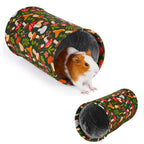 Guinea Pig Tunnel Washable Guinea Pigs Hideout Portable Rabbit Tunnels Soft Ferret Tunnel for Playing Resting Guinea Pig Accessories for Hedgehogs, Hamster, Mushrooms