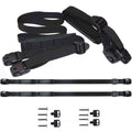 2 PCS Heavy Duty Hot Tub Cover Wind Straps FITS Most Locks Adjustable Length 67"~116" (Black, 9.5 Ft)