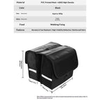Rear Rack Bag, 28 L Large Capacity Water-repellent Bicycle Saddle Bags, Sturdy and Wearable Bicycle Trunk Bag with Reflective Trim for Grocery Shopping Commuter Long Cycling Trip