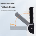 Upgrade Fluorescence Flip Up Grab Bars for Wall, 7.87 inch Folding Doorway Assist Handle, Mobility Aids, Non-Slip Grip Bar Great for Elderly Seniors, Handicap (Black, 1 Pack)