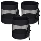 3 Golf Ball Bag, Golf Bag Organizer Golfs Ball Pouch Balls Storage Bags Nylon Mesh Bags Sports Drawstring Pouch for Small Balls Organizer Pings Pong Storage（black）