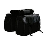 Motorcycle Saddle bags, Waterproof motorcycle saddlebags, Motorcycle Saddlebag Side Tool Bags Cycling Luggage Bag Riding Travel Canvas Waterproof (Black)
