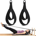 Pilates Straps - Double Loop D-Ring Straps for Reformer, Padded, Home Gym Workout 1 Pair Pilates Double Loop Straps for Reformer Fitness D-Ring Straps Handle,