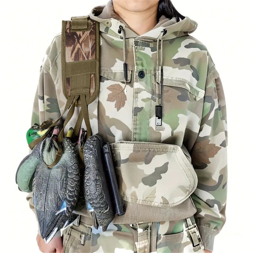 Right Waterfowl Non-Slip Leg Band Bird Hunting Game Strap with Leg Loop Style - Includes Heavy Duty Spring Clip and 8 Metal Cinch Rings