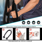 Tricep Rope Cable Attachment. 29 Inch & 22.8 Inch Two Lengths Built in One Pull Down Rope, Black  Long Tricep Ropes, Greater Range of Motion,