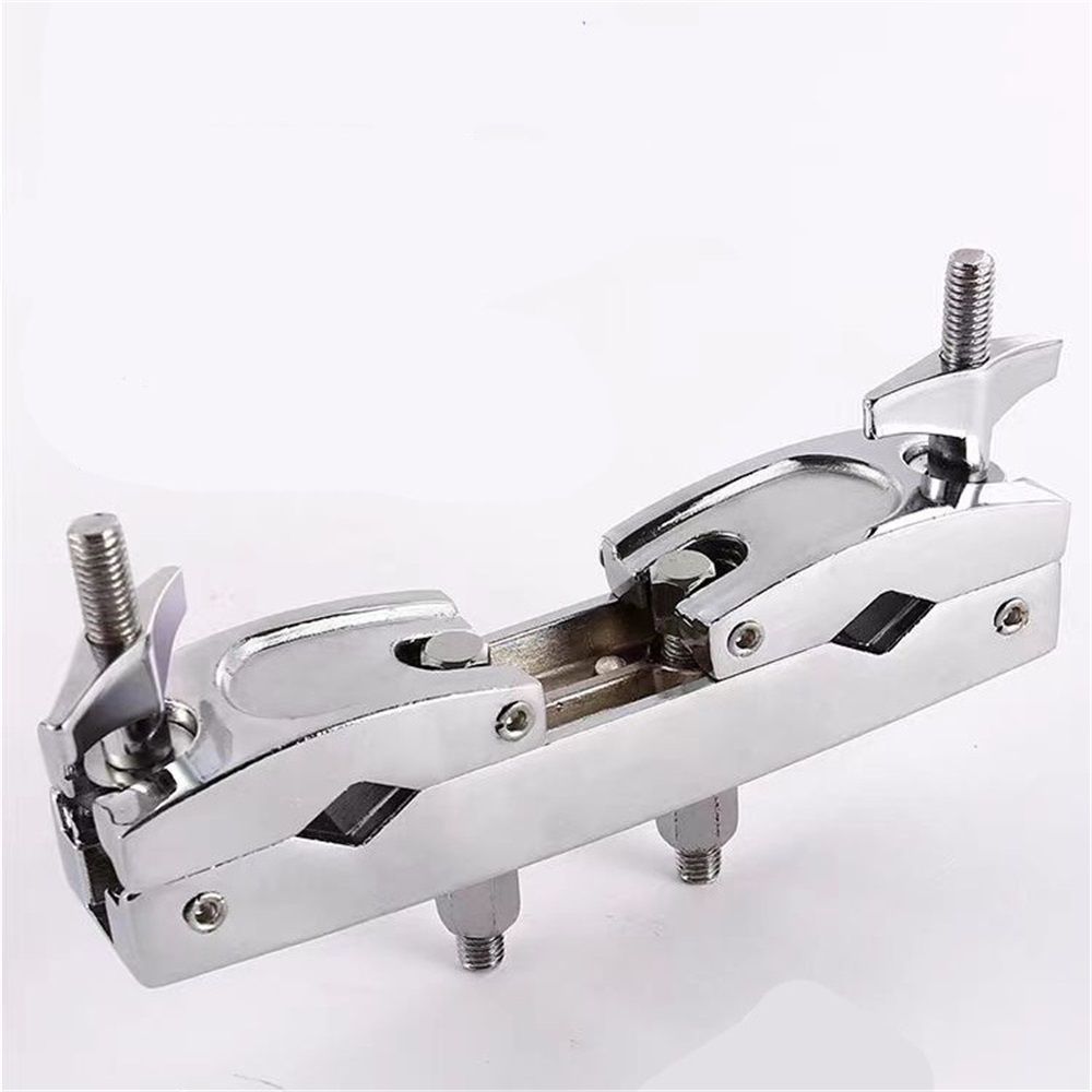 Silver Multi-clamp, Adjustable Quick Release Multi-clamp Construct with Premium Stainless Steel Material, Cymbal Stand Mount Holder for Drum Cymbal Stands & Holders