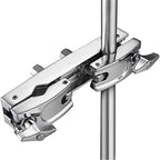 Silver Multi-clamp, Adjustable Quick Release Multi-clamp Construct with Premium Stainless Steel Material, Cymbal Stand Mount Holder for Drum Cymbal Stands & Holders