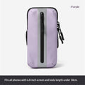 Running Phone Holder Armband,  Arm Bands for Exercise, Running Arm Bands for Cell Phone, Phone Purse Cell Phone Holder for Walking (Purple)