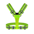 LED Reflective Vest with Chest Light , Visibility Rechargeable Light Up Running Vest Night Safety Running Gear for Dog Walking, Cycling, Adjustable for Men Women Kids