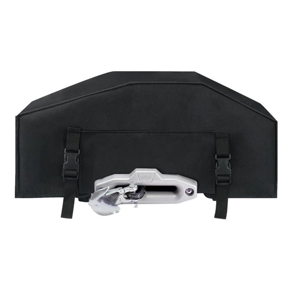 Heavy Duty UV-resistant Waterproof Winch Protective Cover (Black)