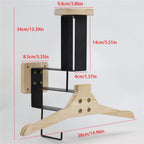 Helmet Holder- Motorcycle Helmet Rack Wall Mount , Solid Wood & Heavy Duty Helmet Wall Mount for Motorcycle/Football/Cycling Skiing/Gear Wall Hanger