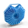 Antimicrobial Silicone Body Scrubber, Exfoliating Body Scrubber for Sensitive Skin, Eco Friendly Shower Scrubber for Body, Silicone Body Brush for Showering, Blue